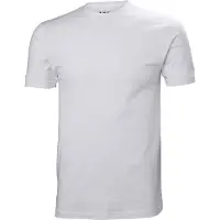 Helly Hansen för män. 34551 T-shirt Crew 2.0 vit (L), Casual, Bomull, Kort ärm
