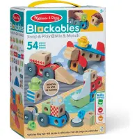Melissa & Doug MDT BBN Blockables Vehicles GML, 2 År, 54 styck, Trä