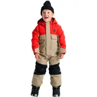 Burton - Skidoveraller barn - Toddlers 2L One Piece Flame Scarlet Summit Taupe för Unisex - Barnstorlek 3 år - Beige