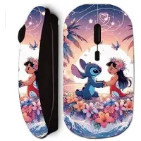 CAPACHEAP Souris sans fil - Maniacase - Stitch Ohana - Noir - Ergonomique - Design stylé
