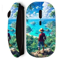 CAPACHEAP Souris sans fil - Maniacase - One Piece Luffy - Noir - Technologie WiFi - Portable