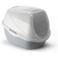 Pet Inn Easy Cat Kuweta toaleta för katt 54x40x40 cm grå