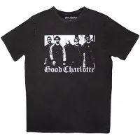 Ginza.se Good Charlotte: Unisex Stone Wash T-Shirt/Band Photo (Charcoal Grey) (Medium)