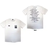 Ginza.se Oasis: Unisex T-Shirt/Definitely Maybe AAA Setlist (White) (Back Print) (Medium)