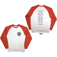 Ginza.se Bruce Springsteen: Unisex Raglan T-Shirt/Tour '24 Wheel (White & Orange) (Back Print & Ex-Tour) (XX-Large)