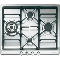 Smeg Sr60ghs Gashäll 60 Cm 4 Brännare