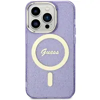 GUESS GUHMN61HCMCGU iPhone 11 / Xr 6,1" lila/lila hårda fodral Glitter Gold MagSafe