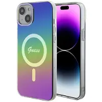 GUESS IML Iridescent MagSafe-fodral för iPhone 15 Plus / 14 Plus 6,7" - flerfärgad