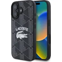 Lacoste iPhone 16 Blend Monogram-Skal - MagSafe-kompatibelt - Svart