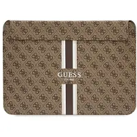 GUESS 4G Randigt fodral för en 14" bärbar dator - brun