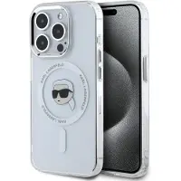 Karl Lagerfeld Iml Karl Head Metal Frame Magsafe Iphone 15 Pro Telefonfodral