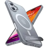 Torras Etui Pstand Series do iPhone 16 Plus (Titangrå)