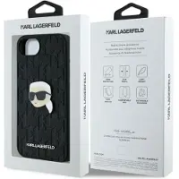 Karl Lagerfeld Monogram Karl Huvudnål iPhone 16e Fodral - Svart
