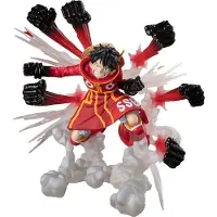 Tamashii Nations One Piece Figuarts Zero Extra Battle Monkey Dluffy -gum Gum Hawk Gatling-19 Cm Figur