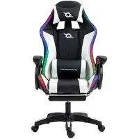 Powergaming Led Rgb Gamingstol Med Fotstöd