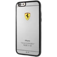Ferrari Hardcase FEHCP6LBK iPhone 6/6S Plus racingsköld transparent svart