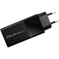 Qoltec Power Pro Gan 100w Usb-a-och Usb-c-väggladdare