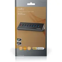 Nedis USB-hubb | USB Micro-B Female | USB-A Female | 8-Port port(s) | QC3.0 / USB 3.2 Gen 1 | Strömadapter / USB ström | 5 Gbps | 8x USB
