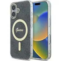 GUESS IML 4G MagSafe-fodral för iPhone 16 Plus - Svart