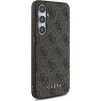 GUESS GUHCS24FEG4GFBR S24 FE S721 brunt/brunt hårdfodral 4G Metall Guldlogotyp