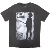 Ginza.se The Cure: Unisex Stone Wash T-Shirt/Boys Don't Cry Black & White (Charcoal Grey) (Small)
