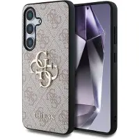 GUESS Samsung Galaxy S25+ 4G Big Metal Logo Hybrid Skal - Rosa