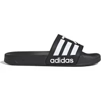 Adidas Strand-/badsko 'Adilette Juventus' svart / vit