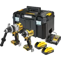 DeWalt Batterikombinationssats DCD1007 + DCF860, 18V, 2x5,0Ah POWERSTACK, [DCK2200H2T-QW]