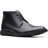 Clarks AtticusLTHiGTX svarta läderstövlar
