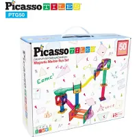 PicassoTiles Picasso Tiles 50 Bitar Magnetklossar med Kulbana