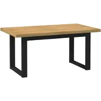 vidaXL Matbord NOAIN med U-formade ben 160x90x75cm massiv furu, matsalsbord, middagsbord, bord 4100044