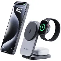 Aukey induktionsladdare 15 W MagFusion Z LC-MC312 Utgångar Magnetanslutning Flerfärgad