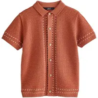 Next T-shirt brun / vit