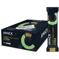 Amacx Ask Med Turbo Fruit Chew Energibarer Citrusfrukter 40g 12 Enheter