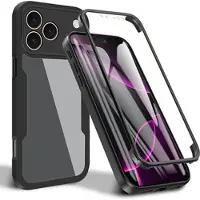 Mtp Products iPhone 17 Pro 360 Skydds Skal - Svart / Klar