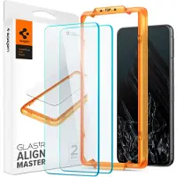 Spigen GLAS.tR SLIM AlignMaster - Skärmskydd för mobiltelefon - glas - ramfärg svart - för Google Pixel 8 Pro