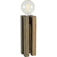 Markslöjd Bordslampa Lodge, Mörkt trä, Vardagsrum / matsal, Trä, Skandinavisk, Bordslampa