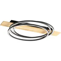 FISCHER&HONSEL GMBH LED taklampa Marit, dimbar, Svart, Vardagsrum / matsal, Metall, Modern, LED-taklampa