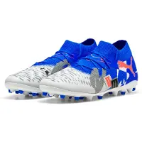 Puma Future 8 Match MG Forever - White/Blå/Fjädergrå/Svart/Röd LIMITED EDITION - Multi Ground (MG), storlek 44
