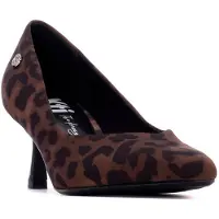 Xti för kvinnor. 14470401-LEOPARDO Skor 144704 brun (38), Tyg, 5 till 8 cm, Ingen, Casual, Parti, Djurmönster, Klassisk
