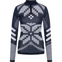 Kari Traa - Underställ dam - Faith Half-Zip Dark Navy Blue för UnisexUll - Storlek M - Marinblå