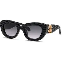 Roberto Cavalli Src058s Geometric Solglasögon För Kvinnor