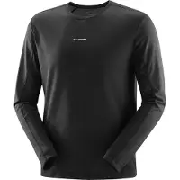 Salomon Men's Shkout Core Long Sleeve Tee Deep Black