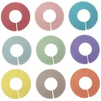 L'Atelier du Vin Chic Glass Rainbow - Glasmarkör För Vin - 9 St