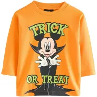 Next T-shirt 'Mickey Mouse' beige / gul / orange / svart