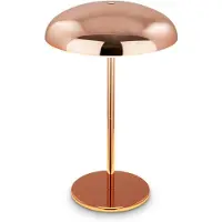 Briloner LED-bordslampa med batteri Brilo unplugged Caxa, kopparfärgad dimbar, Koppar, Metall