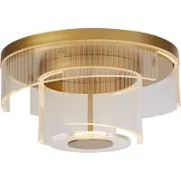 Searchlight Taklampa Deco, dimbar, Mässing / guld, Vardagsrum / matsal, Metall, Taklampa
