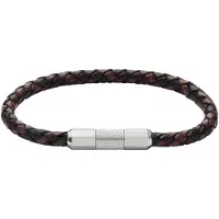 Fossil Armband 'KNOX' svart / silver