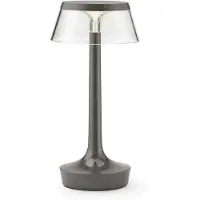 Flos Design bordslampa Bon jour unplugged, dimbar, Aluminium / grå / zink, Hall, Syntetmaterial, Design, Bordslampa
