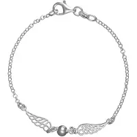 None Fjäderarmband i sterling silver 18.5 cm R209/18.5